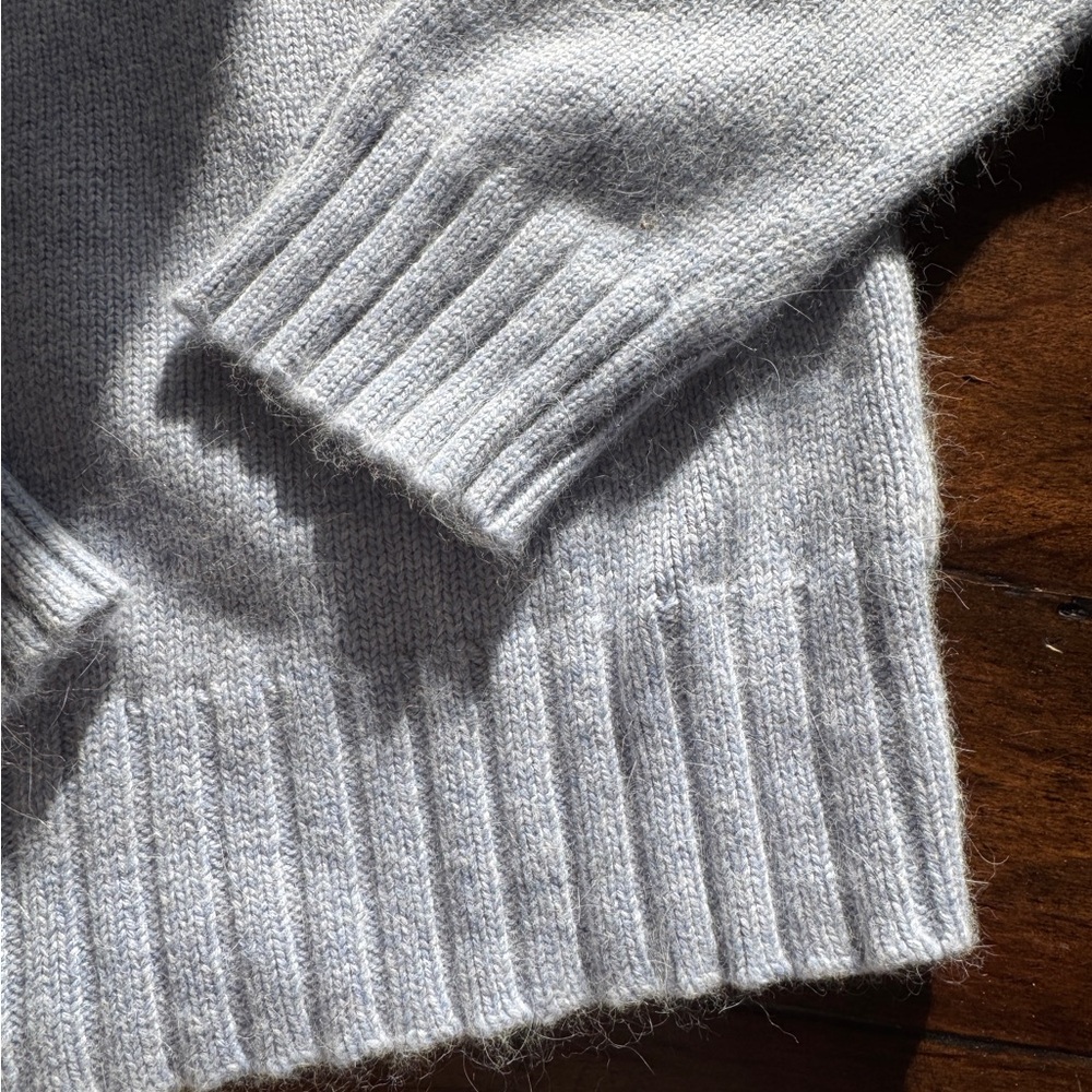 Lavender Angora Turtleneck Sweater-Size Large - Picture 6 of 11